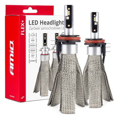 AMIO LED Headlight kit FLEX+ Series H15, 6000K, do 270% više svjetla