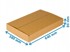 Kartonska kutija s preklopom 640 x 380 x 80 mm, 3W B, 380 g/m², smeđa