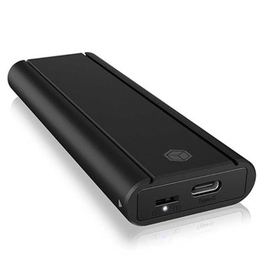 ICY BOX Eksterno kućište IB-180MC-C31, M.2 NVMe SSD 42/60/80mm, USB-C 3.2, Aluminijsko kućište, crno