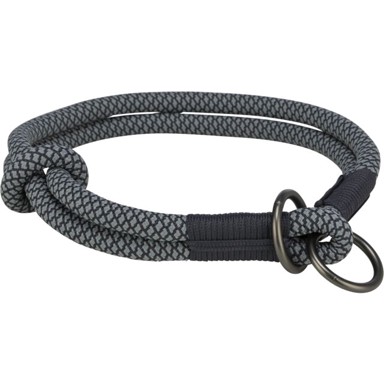 TRIXIE Poludavilica za pse Soft Rope M, 45 cm/fi-10 mm, crna/siva