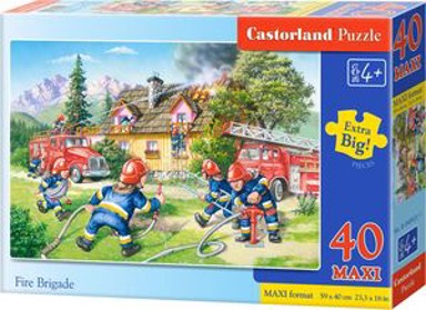 CASTORLAND Puzzle Maxi Gašenje požara, 40 kom