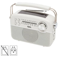 SAL Radio prijemnik sa solarnim napajanjem, FM-AM-SW, Bluetooth - RPR9 62781