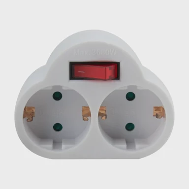 Strujni razdjelnik 2-struki s prekidačem