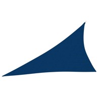 Jedro za zaštitu od sunca od tkanine Oxford trokutasto 4 x 5 x 6.4 m, plava