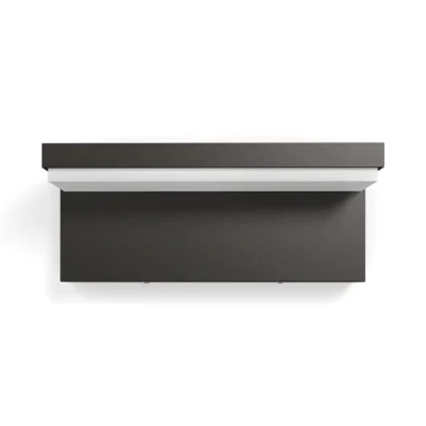 PHILIPS Zidna svjetiljka Bustan, LED, 2x4,5W, 1000 lm, 2700 K, IP44, 16483/93/P0, antracit