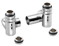 SAPHO Priključni set ventila triaxijalni desni, krom