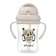 AKUKU Boca za vodu sa slamčicom sova na uvlačenje