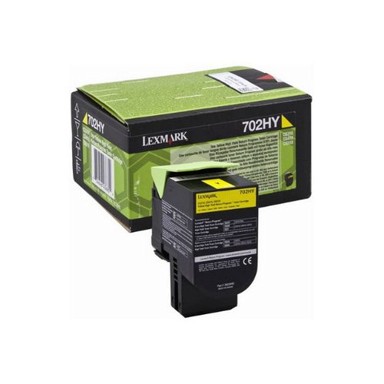 LEXMARK Toner 702HY R, original, žuti