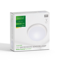 GREEN TECH LED plafonjera sa senzorom 12 W 4000 K IP65 IK10 promjer 27 cm
