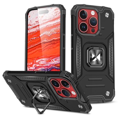 MG Maskica za iPhone 15 Pro Max, Ring Armor, crna