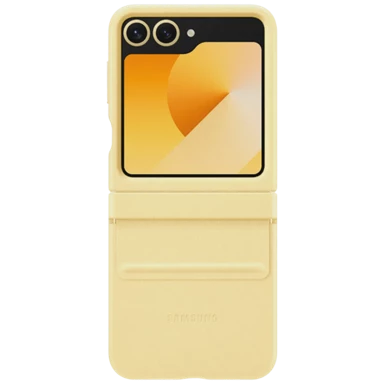 SAMSUNG Maskica za Galaxy Z Flip 6, PU kožna, žuta