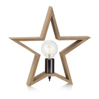 MARKSLÖJD Smeđi svijetli ukras Marta, visina 40 cm