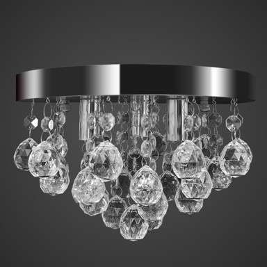Viseća Lampa s Kristalima od Kroma