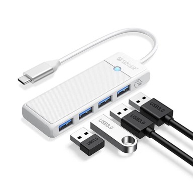 ORICO USB-C hub PAPW4A-C3, 4 x USB 3.0, 0.5 m, bijeli