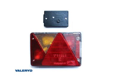 VALERYD Štop lampa za prikolicu lijeva Aspöck 200x136x59mm svjetlo za registraciju/bajonet utičnica 3010048