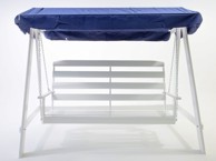 VENTA Vrtna ljuljačka, 165 cm, metal, bijela