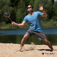 SCHILDKRÖT Reket za badminton, narančasto/crni