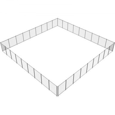 VEVOR Ograda za bazen, 121x3291 m, crna