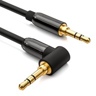 MG Audio kabel Angled 3.5 mm mini jack M/M 2 m crno