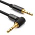 MG Audio kabel Angled 3.5 mm mini jack M/M 2 m crno
