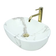 DE Umivaonik nadgradni ovalni glanz 48 cm