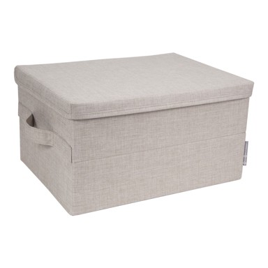 BIGSO Bež kutija za odlaganje Wanda, 30 x 20 cm