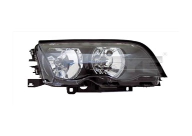 TYC Far BMW 3 E46 98-05 lijevi -01 4 vrata H7/H7 tamni 20-0012-01-2