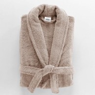 DOUCEUR D'INTÉRIEUR Svjetlo smeđi pamučan kućni ogrtač M Tendresse