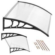 NORTHIX Nadstrešnica za vrata 150x80 cm s polikarbonatnim pokrovom