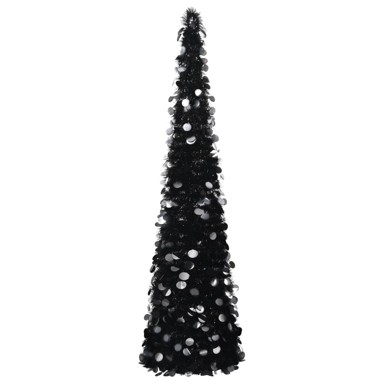 Božićno drvce umjetno crno 180 cm PET