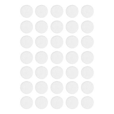 VORSTAHL Samoljepljivi filcani jastučići za namještaj, bijeli, promjer 15 mm, 30 kom.