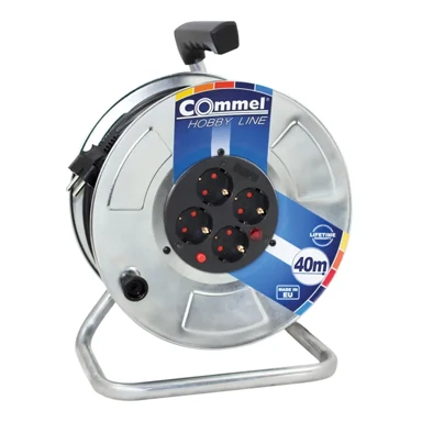 COMMEL 911 kabelska motalica na metalnom bubnju 280 mm, monofazna, 16 a 230 v ~ 3500 w