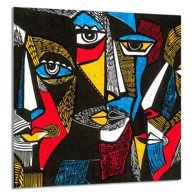 TMK Staklena zaštita za štednjak ili ploču za kuhanje 60x65, pop art