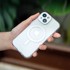 MOSHI Maskica iGlaze MagSafe za Apple iPhone 15 Pro Max, srebrna