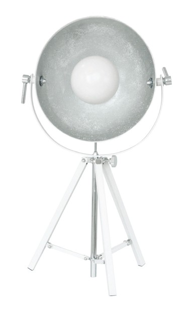 Dekorativna podna lampa CI-S6004-21, bijelo/srebrna