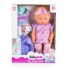 BABYDOLL Lutka s kahlicom i dudom, 31 cm, ljubičasta