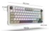 INCA Gaming tipkovnica IKG-455, USB + RF + Bluetooth, bijela