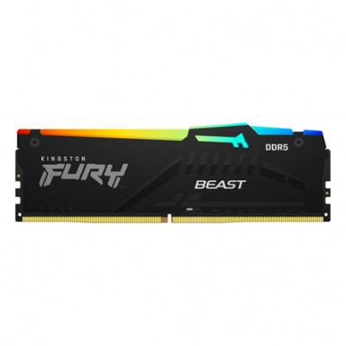 KINGSTON RAM memorija FURY Beast RGB, 64GB (4x16GB), DDR5 6000MHz