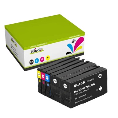 TONER123 Zamjenske tinte komplet HP 953XL / OfficeJet Pro 7740, 8210, 8218, 8710, 8715, 8720, 8725, 8730, 8740, 2x crna XL, cijan XL, magenta XL, žuta XL
