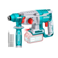 TOTAL Akumulatorski rotacijski čekić One-Stop Tools SDS Plus 5000 ud/min 2,5 J, crni