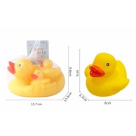PVC patka sa zviždaljkom, žuta
