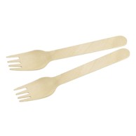 FACKELMANN Drvene vilice NATURE, set, 30 kom