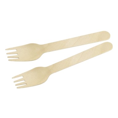 FACKELMANN Drvene vilice NATURE, set, 30 kom