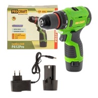 PROCRAFT Akumulatorski odvijač PA12Pro-1B, zelena