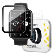 WOZINSKY Hibridno zaštitno staklo, Oppo Watch 2 46 mm, crno