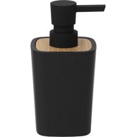TENDANCE Dozator za sapun 380 ml abs/bambus, crni