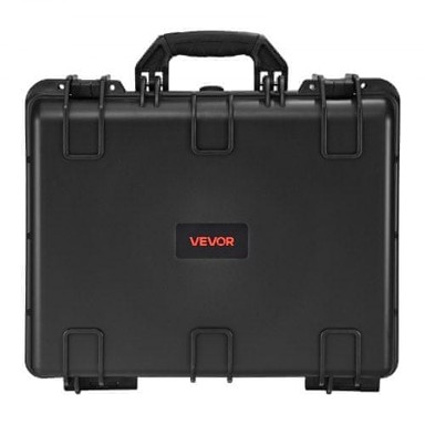 VEVOR Tvrdi kovčeg za pištolj, 475 x 415 x 215 mm, crni