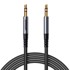 JOYROOM AUX kabel, SY-A09, 3.5mm mini jack na 3.5mm mini jack, pleteni, 1.2m, crni