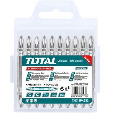 TOTAL Industrial Set bitova TAC16PH233, 65 mm, 10 kom.