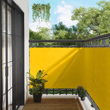 Balkon paravan, 110x800 cm, Oxford tkanina, žuta